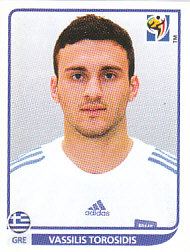 Vasilis Torosidis Greece samolepka Panini World Cup 2010 #171